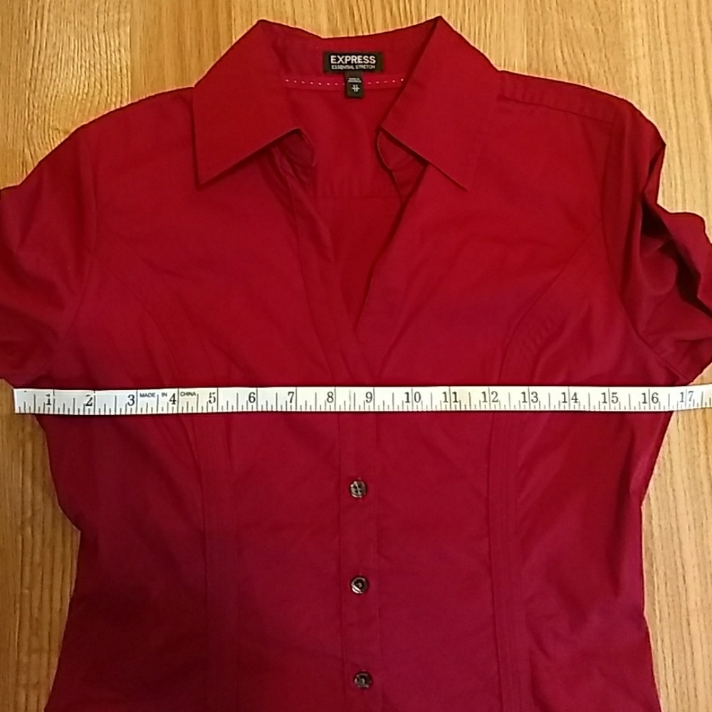 Express Essential Stretch Button Down - image 3